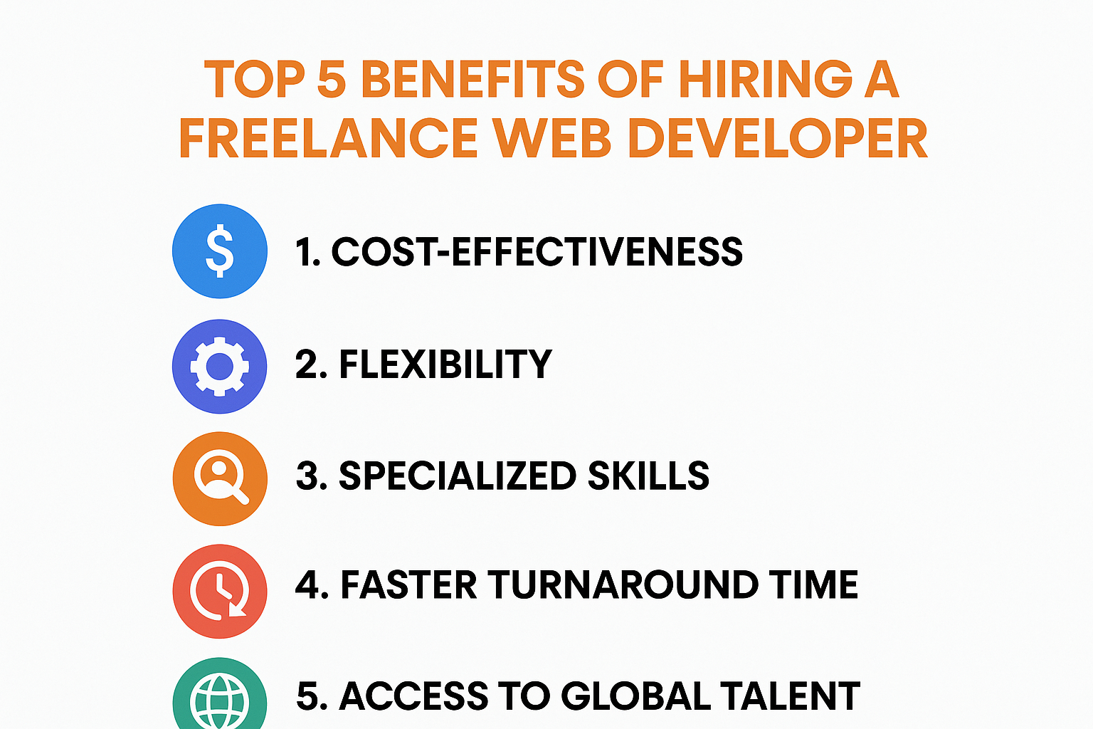 Top 5 Advantages of Working with a Freelance Web Developer